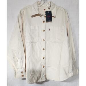 Levi's Women's Long Sleeve Corduroy Button Down Shirt Large
